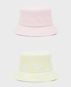 Name It 2 Pack Floral Hat - Multicolor