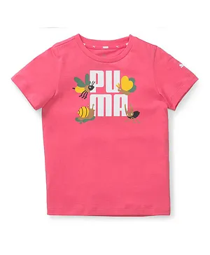 Puma Small World Tee - Sunset Pink
