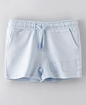 Guess Kids Baby Terry Shorts - Light Blue