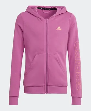 Adidas Essentials Full-Zip Hoodie - Lilac Beam