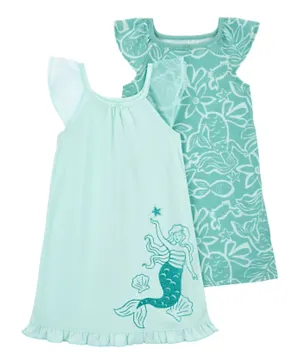 Carter's Mermaid 2-Pack Dress - Mint
