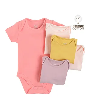 SMYK 5 Pack Short Sleeves Bodysuits - Multicolor