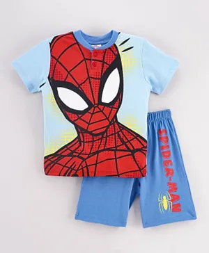 Marvel Spider Man Pajama Set - Light Blue