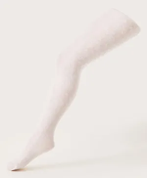Monsoon Children Butterfly Lace Knitted Tights - Ivory