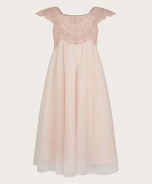Monsoon Children Embellished Estella Dress - Pink