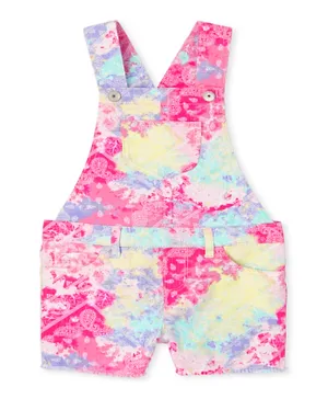 The Children's Place All Over Print Dungaree - Multicolor