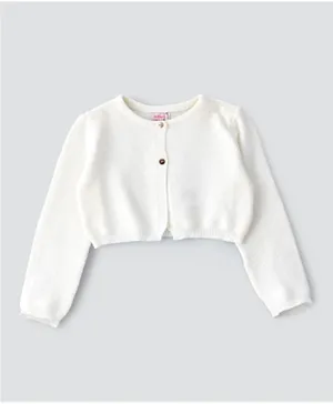 Jelliene Knitted Cardigan - Ivory