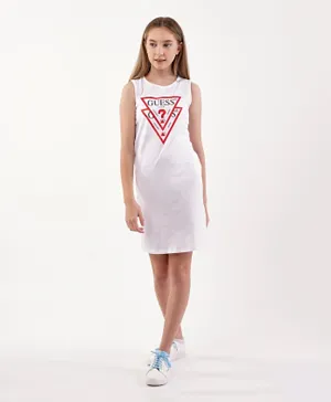 Guess Kids Sleeveless Dress - White