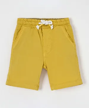 Minoti Washed Bright Shorts - Yellow