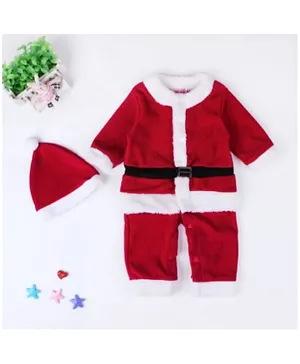 Brain Giggles Christmas Santa Claus Costume for Kids Small - Red