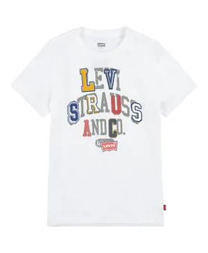 Levi's LVB Scrapbook Logo T-Shirt - White