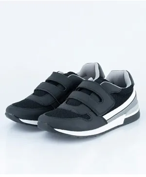 Just Kids Brands Alexander Single Velcro Retro Look Casual Shoes - Black