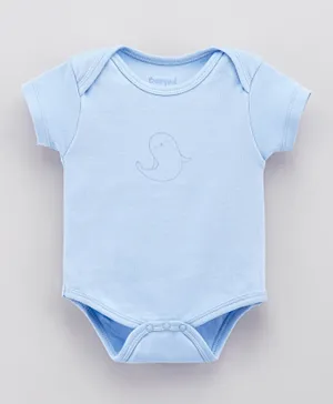 Babybol Baby Short Sleeves Bodysuit - Light Blue