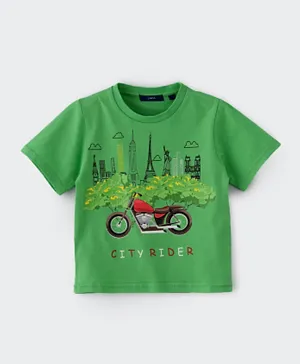 Jam Knit Graphic T-Shirt - Green