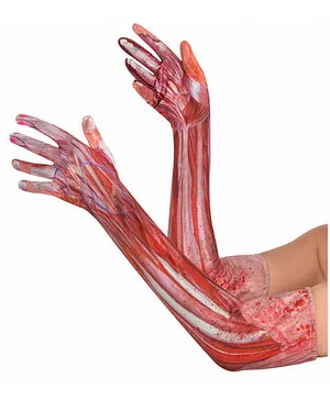 Costumes USA Party Centre Bloody Gloves - Red