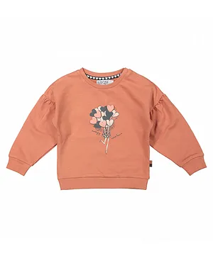Dirkje Heart Graphic Jumper - Dusty Pink
