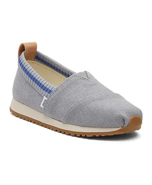 Toms Heritage Canvas Youth Alpargata Resident Shoes - Grey