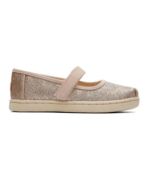 Toms Mary Jane Glimmer Shoes - Beige