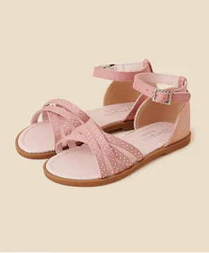Monsoon Children Gem Strappy Sandals - Pink