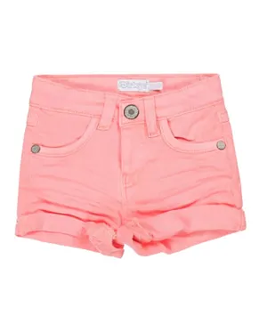 Dirkje Solid Jeans Shorts - Pink