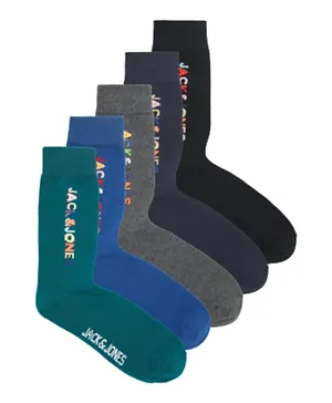 Jack & Jones Junior 5 Pack Socks - Multicolor