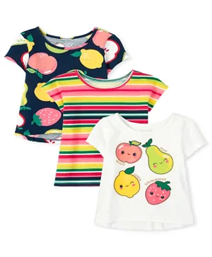 The Children's Place 3 Pack Half Sleeves T-Shirt - Multicolor