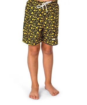 Coega Sunwear Batman Swim Shorts - Yellow