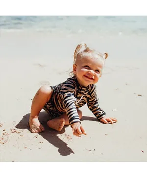 Beach & Bandits Tiger Shark Baby Suit - Brown