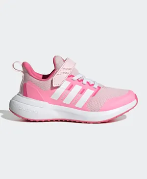 adidas FortaRun 2.0 Cloudfoam Elastic Lace Top Strap Shoes - Pink