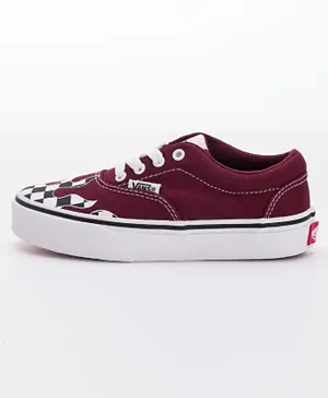 Vans Yt Doheny Low Top Shoes - Maroon