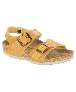 Birkenstock New York Kids Birkibuc Sandals - Saddle Curry