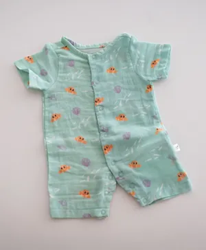 Tickle Tickle Lil Octy Romper - Blue