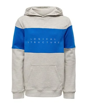 Only Kids Logical Structure Printed Hoodie - Multicolor