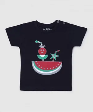 Zarafa Watermelon T-Shirt - Black
