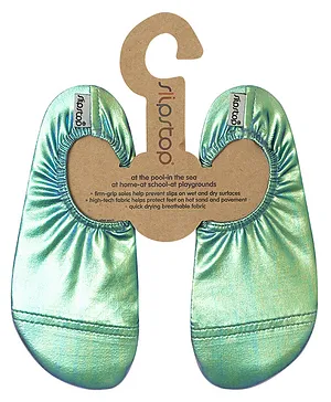 Slipstop Starry Junior Anti-Slip Shoes - Green