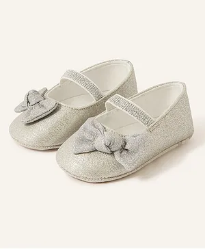 Monsoon Children Baby Piper Ballerinas - Silver