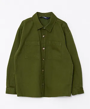 LC Waikiki Basic Long Sleeve Shirt - Green