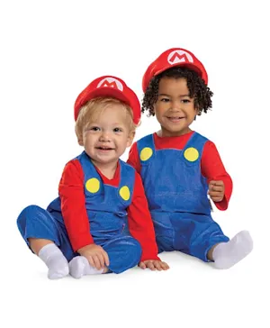 Party Centre Infant Mario Costume - Blue & Red