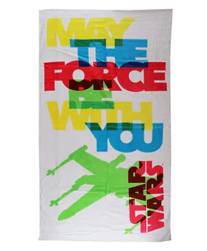 Lucas Starwars Printed Beach Towel for Kids Boy - Multicolor