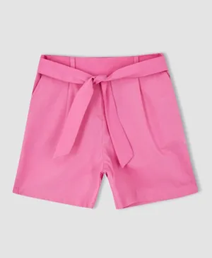 DeFacto Elastic Waistband Shorts - Pink