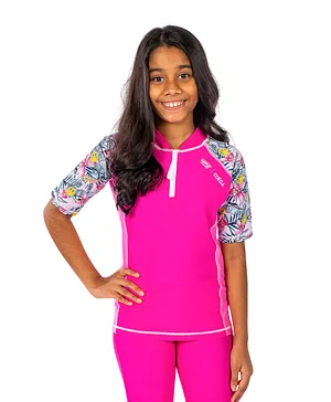 Coega Sunwear Tropical Tweety Rashguard - Pink