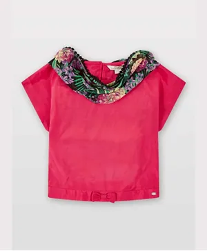 FG4 Iris Tally Top with Scarf - Pink