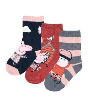 Name It 3 Pack Peppa Pig Socks - Multicolor