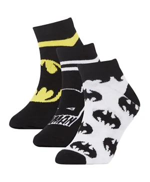 DeFacto 3 Pack Batman Low Cut Socks - Multicolor