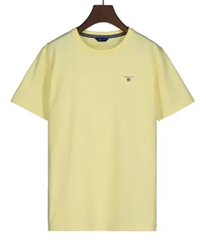 Gant Logo Shield T-Shirt - Lemon Yellow
