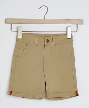 R&B Kids Front Pocket Shorts - Beige