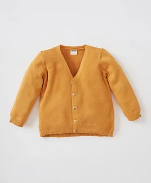 DeFacto Front Button Cardigan - Yellow