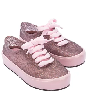 Mini Melissa Street Shoes - Glitter Pink
