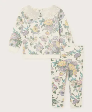 Monsoon Children Baby Floral Top and Trousers/Co-ord Set - Multicolor