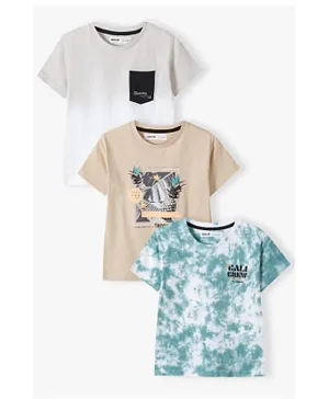 Minoti 3-Pack Cotton Pineapples Graphic T-Shirts Set - Multi Color